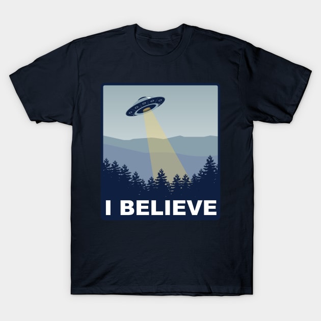 I Believe in UFO's T-Shirt by Meta Cortex